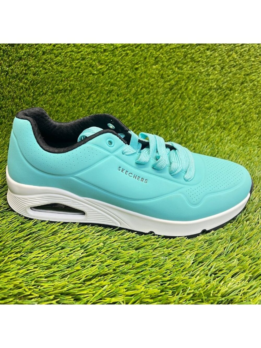 Skechers Street Uno Stand on Air Mens Size 8 Blu Athletic Running Shoes Sneakers